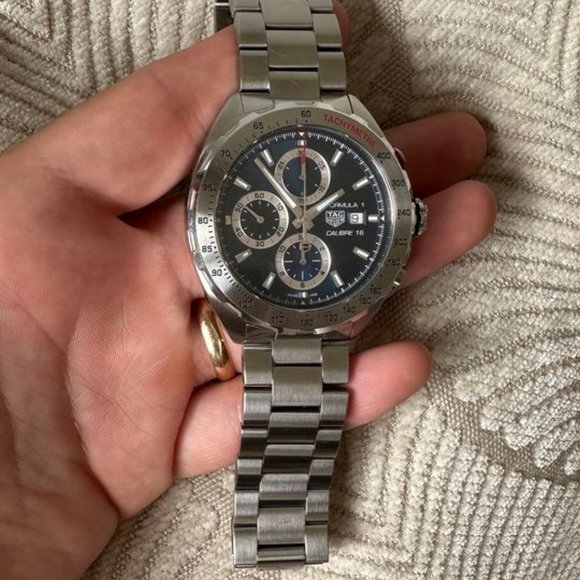 Tag Heuer Formula 1 Automatic Chronograph Blue Dial Watch - Picture 2 of 5